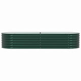 Garden Raised Bed Green 240 x 80 x 44 cm Steel 42008129