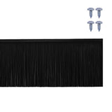 Screw-on Door Brush Seals 12 pcs Black 100 cm Aluminium Alloy 42019605