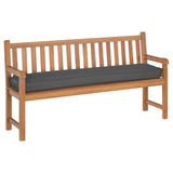 Pallet Cushion Set 2 pcs Anthracite 180 x 40 x 8 cm 42001718