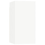 8 Piece TV Cabinet Set White Engineered Wood 3078668