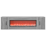 Electric Fireplace Grey Sonoma 155 x 30 x 44 cm Engineered wood 8021020