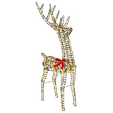 3D Reindeer 140 LEDs Warm white 70 x 41 x 128 cm Rattan 42019057