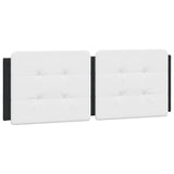Bed Frame without Mattress "Zadar" Black and White 140x200 cm Faux Leather 3208189