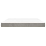 Pocket Spring Bed Mattress Medium Light Grey 152x203x20 cm Queen 347883