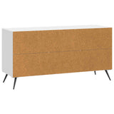 TV Cabinet High Gloss White 99 x 34.5 x 50 cm Engineered Wood 895639