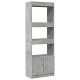 Highboard Concrete Grey 63x33x180 cm Engineered Wood 3309603