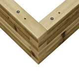 Garden Planter 80x80x23 cm Impregnated Wood Pine 847202