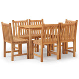 7 Piece Garden Dining Set Solid Wood Teak 3157149