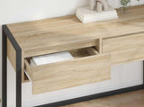 End Table with Drawer Sonoma 100 x 36 x 75 cm Engineered Wood 886697