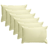 Throw Pillow 6 pcs HOUTEN Cream 40 x 60 cm Polyester 933363