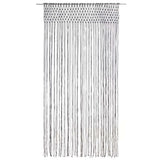 Macrame Curtain Anthracite 140x240 cm Cotton 323991