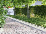 Lawn Edgings 30 pcs White 103 x 0.05 x 22 cm Steel 874791