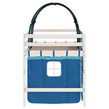 Kids' Loft Bed with Tunnel without Mattress Blue 90x200cm 3206995