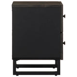 Bedside Cabinet Black 40x33x46 cm Solid Wood Mango 4017682