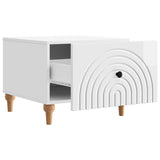 Coffee Table High Gloss White 49 x 50 x 40 cm Engineered Wood 894279