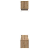 TV Cabinet Set Wall-mounted 4 pcs Artisan Oak Engineered Wood 3393362