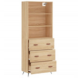 Highboard Sonoma Oak 69.5x34x180 cm Engineered Wood 3189352
