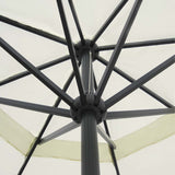Garden Parasol White Aluminium 500 cm 40301