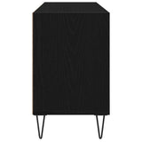 TV Cabinet Black Oak 103.5 x 30 x 50 cm Engineered Wood 881925