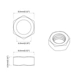 Hex Nut 9000 pcs Silver Metal 864474