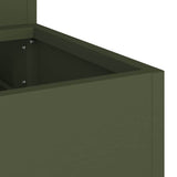 Garden Planter Olive Green 90 x 90 x 35 cm Cold-rolled Steel 865837