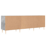 TV Cabinet Concrete Grey 150x30x50 cm Engineered Wood 829088