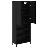 Highboard Black Oak 69.5 x 34 x 180 cm Engineered Wood 3416244