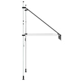 Retractable Awning Anthracite Polyester with PU coating, Steel 143687