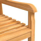 Garden Chair Set of 4 Teak Solid teak wood Standard Stackable 3157904
