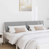 Upholstered Headboard Light Grey 180 cm Solid Pine Wood 879218