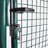 Single Door Fence Gate 100x100 cm Powder-Coated Steel 142030