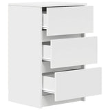 Bedside Cabinet with 3 Drawers White 39x35x65 cm 861337