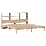 Bookcase Bed without Mattress 180x200 cm Super King Solid Wood Pine 3321593