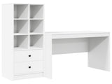 Desk with Drawer 2 pcs White 3337369