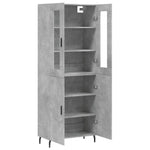 Highboard Concrete Grey 69.5x34x180 cm Engineered Wood 3198229