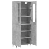 Highboard Concrete Grey 69.5x34x180 cm Engineered Wood 3198229