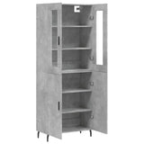 Highboard Concrete Grey 69,5x34x180 cm Engineered Wood 3198229