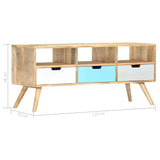 TV Cabinet 110x35x48 cm Solid Mango Wood 286484