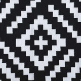 Outdoor Carpet ARAKIL White and Black 190x290 cm PP 368574