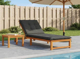 Sunlounger Cushion GEMERT 100% Polyester Anthracite 947381
