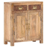 Sideboard 65x30x75 cm Solid Rough Mango Wood 247735