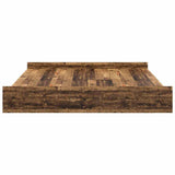 Storage Bed Frame Old Wood 180 x 200 cm Engineered Wood 3335275