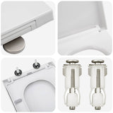 Toilet Seat White 47.5 x 35 x 3.6 cm Duroplast 42002361