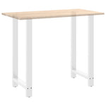 ZNTS Coffee Table Legs White 2 pcs 60x cm Steel 4013357