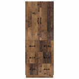 Cabinet Set 2 pcs Old Wood 66 x 34.5 x 87 cm Engineered Wood 3416806