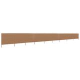 9-panel Wind Screen Fabric 1200x160 cm Taupe 47201