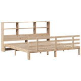 Bookcase Bed without Mattress 200x200cm Solid Wood Pine 3322765