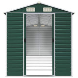 Garden Shed Green 191x640x198 cm Galvanised Steel 3188237