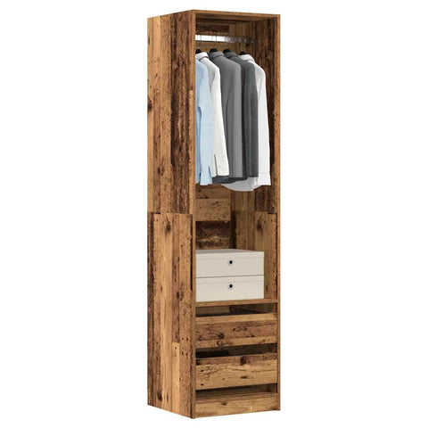 Wardrobe Old Wood 50x50x200 cm Engineered Wood 3318628