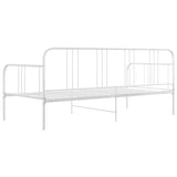 Sofa Bed Frame White Metal Single 324750